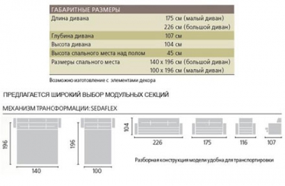 Диван «Луали» раскладной